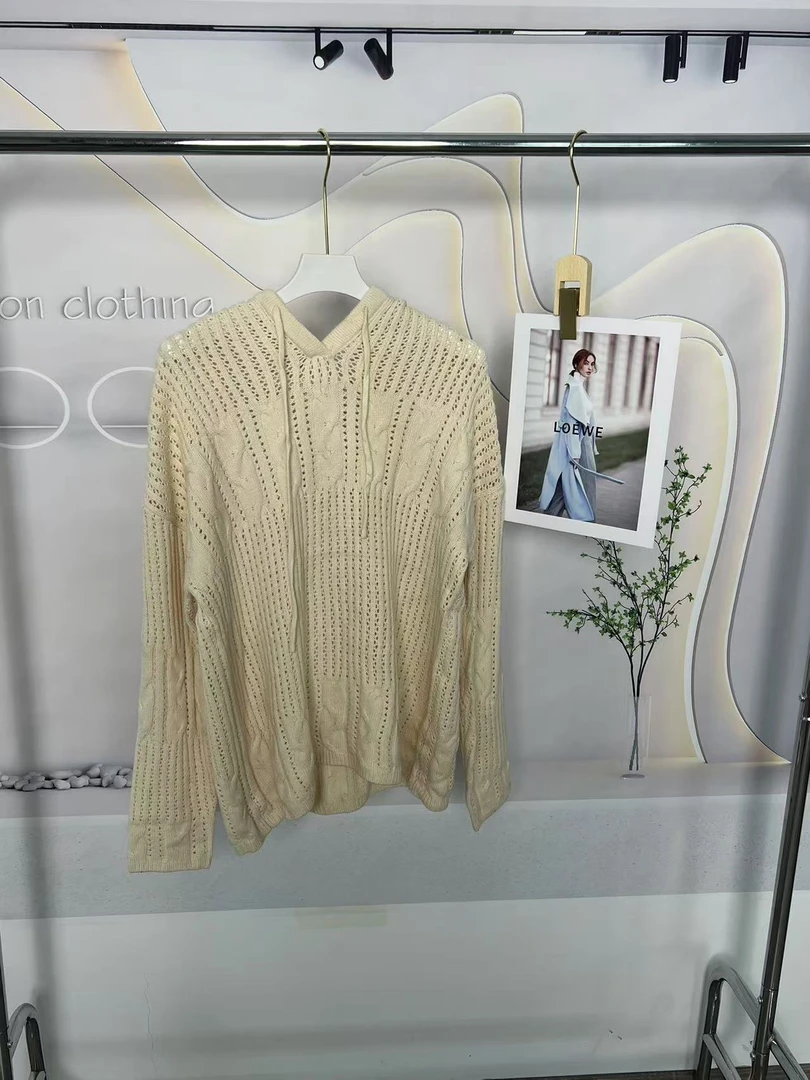 【静姐宠粉】女秋季新款爆款镂空针织衫上衣帽衫显瘦百搭ybl007