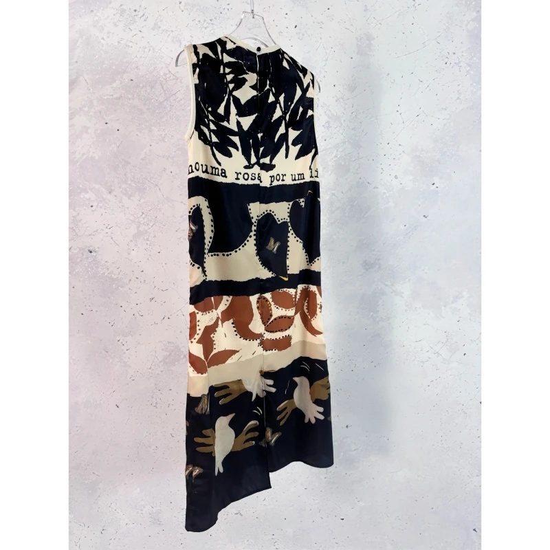 【将军工厂店】夏季新款艺术感印花连衣裙D665