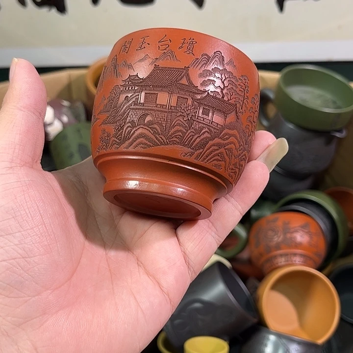 茶杯紫砂全手工紫砂主人杯