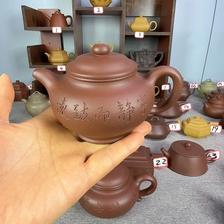 紫泥茶壶唯****爱半手工制作