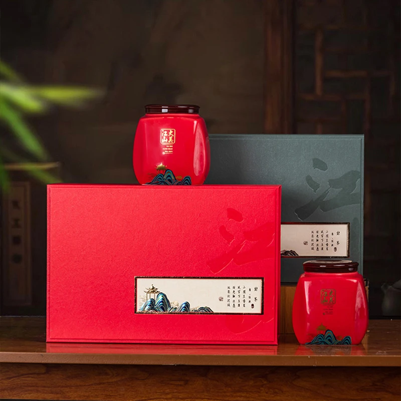 晴武夷正山小种红茶茶叶一级浓香型口粮茶大美江山礼盒400g