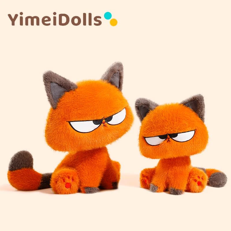 德国精工可爱小猫玩偶卡通毛绒玩具超萌猫咪公仔客厅摆件女生抱枕