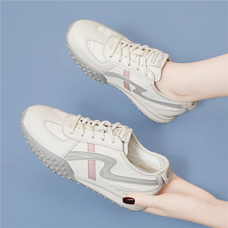 女子经典薄底春秋季德训鞋同款旅游休闲鞋时尚芭蕾风运动鞋