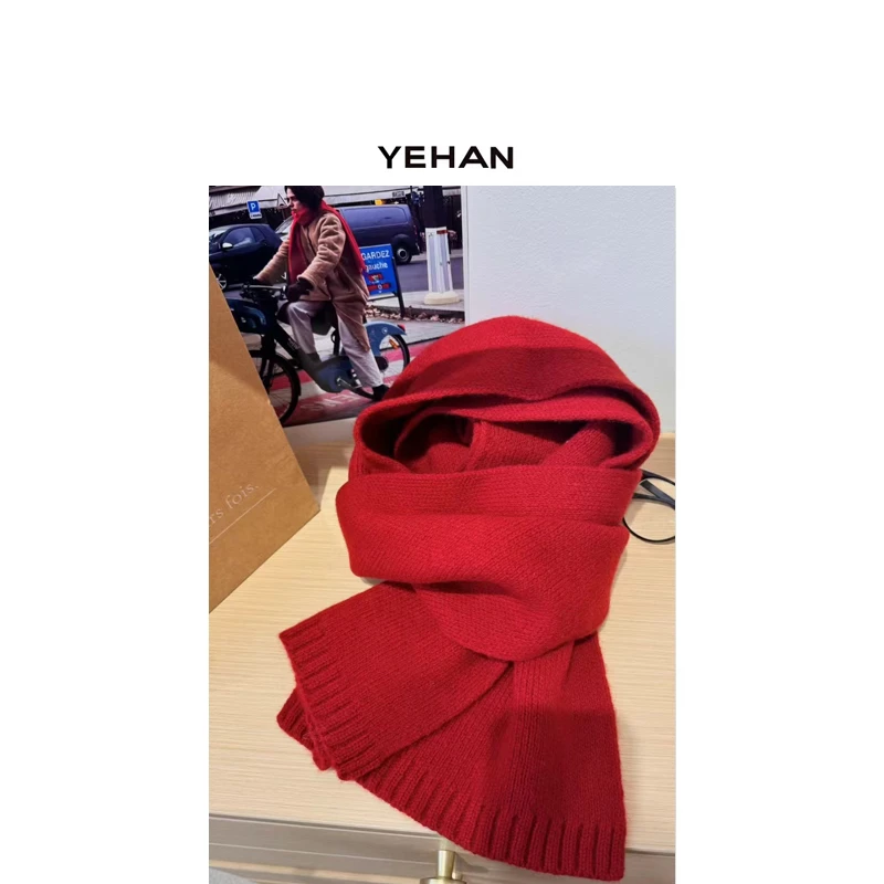 YEHAN 韩系羊毛围巾2024冬季NEW
