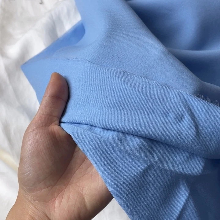 天丝（莱赛尔纤维）蓝色天丝亚麻2米