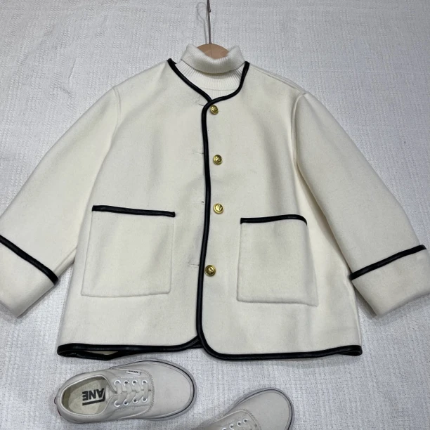 20652/20625高端童装时尚百搭秋冬新品双面呢外套C6-3-4