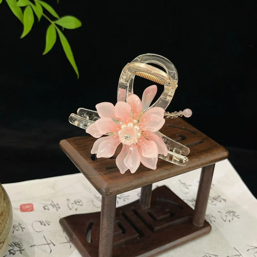 立荷系列）高八抓夹日韩抓夹极简风女大抓夹发夹甜美发卡652