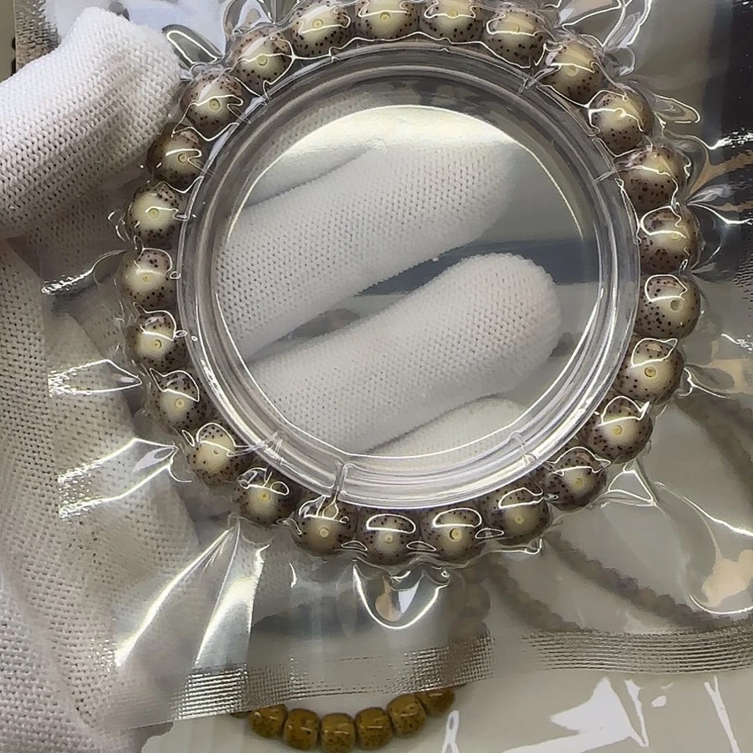 手串星月菩提卡9.5粉冰月朗星稀