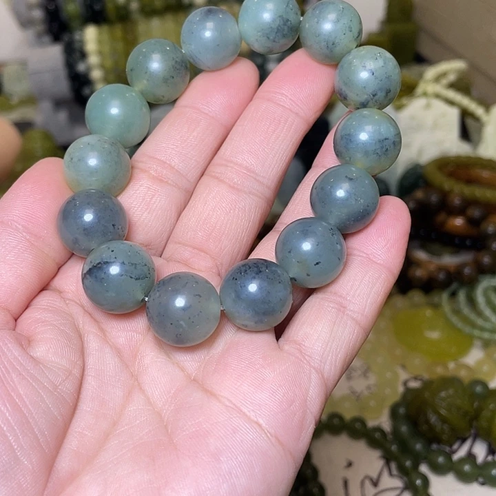 蛇纹石玉未镶嵌手链