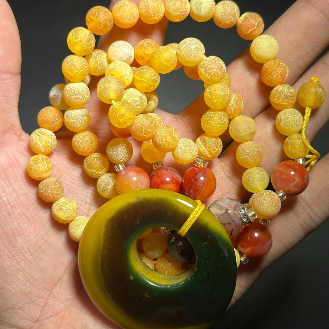 【三弟推荐】海古黄金耀胆花魂吊坠（多样性发其一）-6275