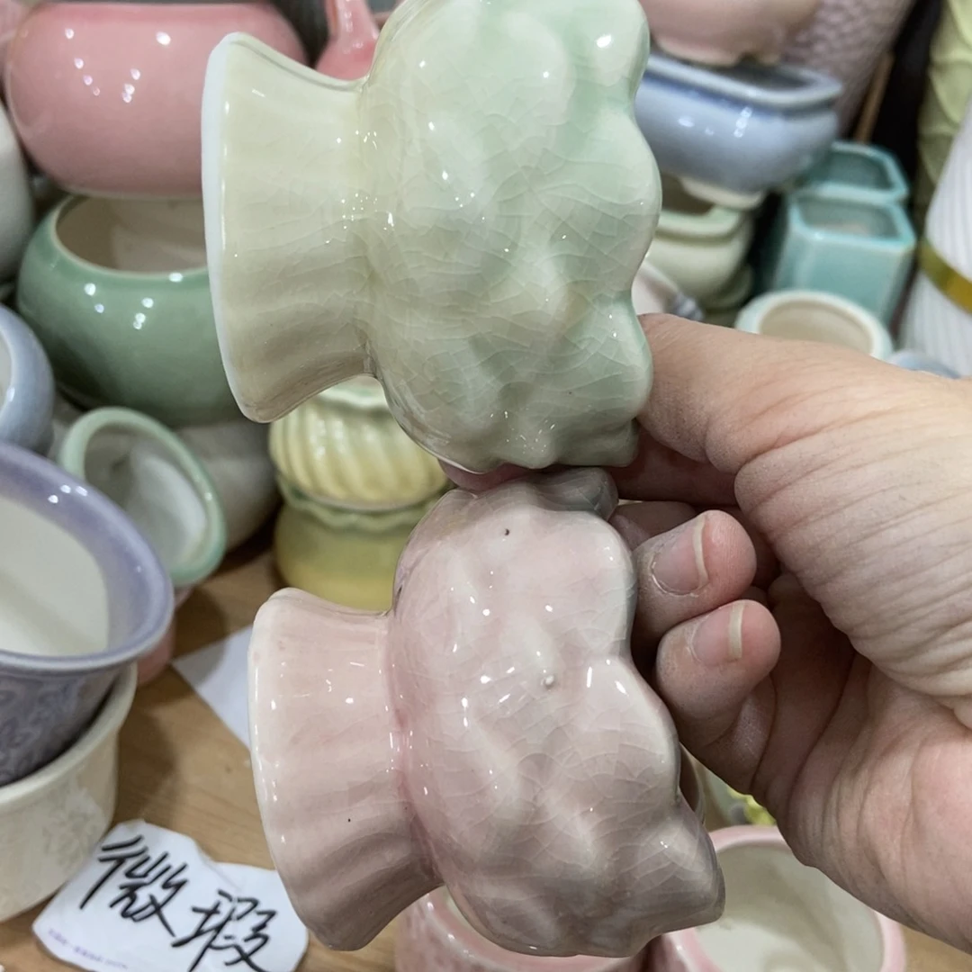 红陶高温陶瓷花盆