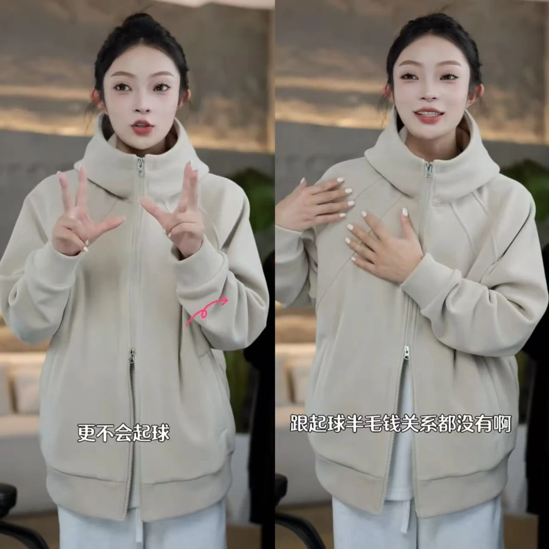 【主播同款】25年秋季新款原创夹克时尚连帽宽松潮流男女同款