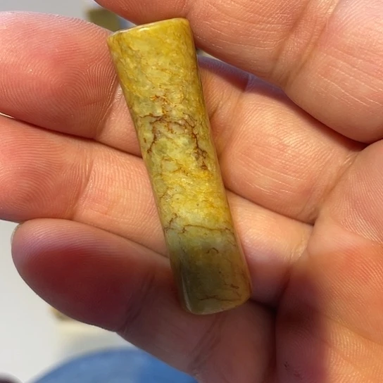 粉***墨和田玉未镶嵌挂件