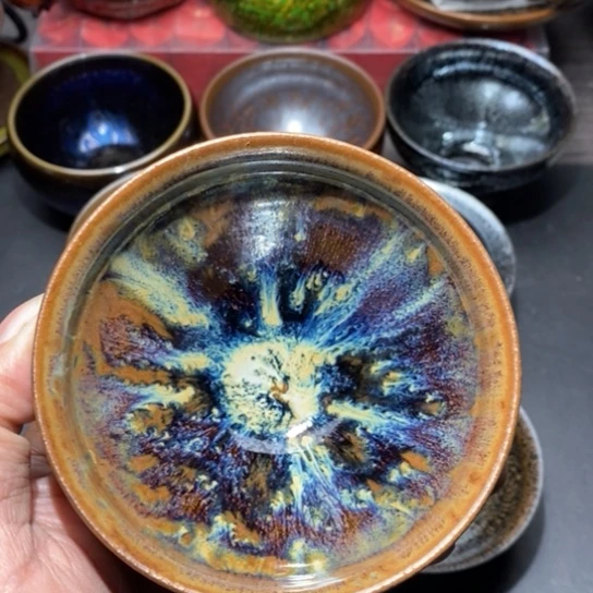 茶盏建窑建盏主人杯茶壶盖碗品茗杯0317