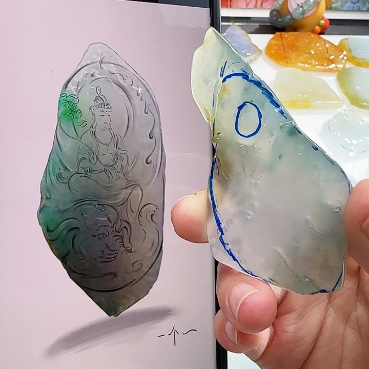 定制翡翠未镶嵌翡翠定制