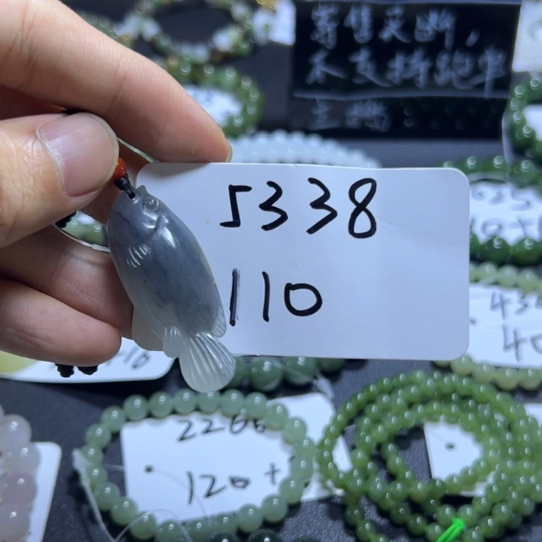 和田玉未镶嵌吊坠(不含链)5338