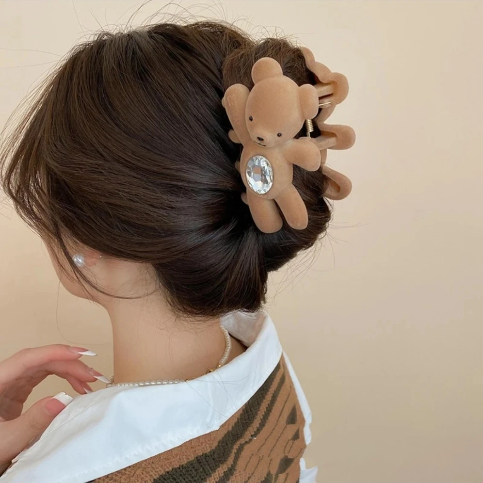 合金大抓夹网红盘发鲨鱼夹通用头饰2024年新款气质后脑勺头发夹