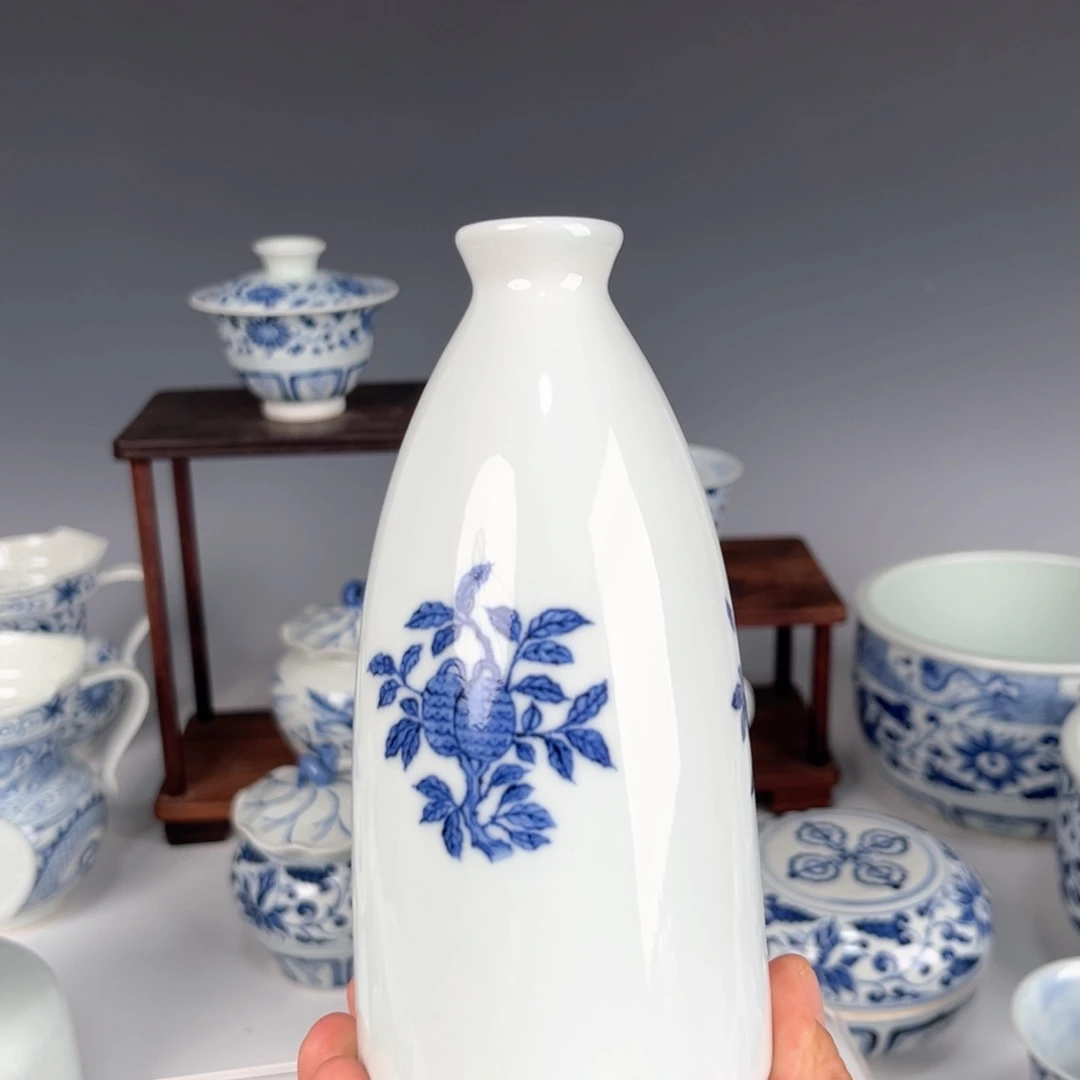 典***晴青花三多花瓶花瓶