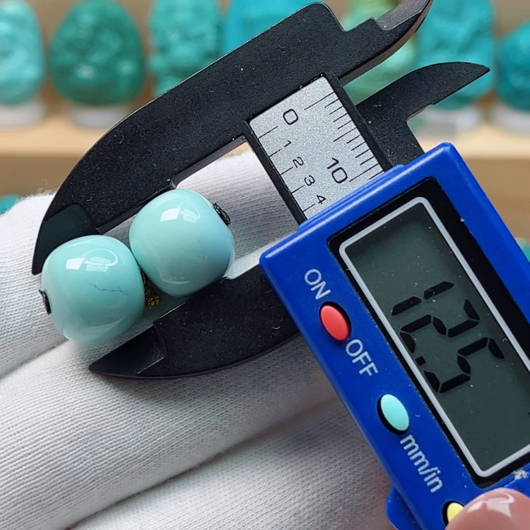 绿松石未镶嵌对珠