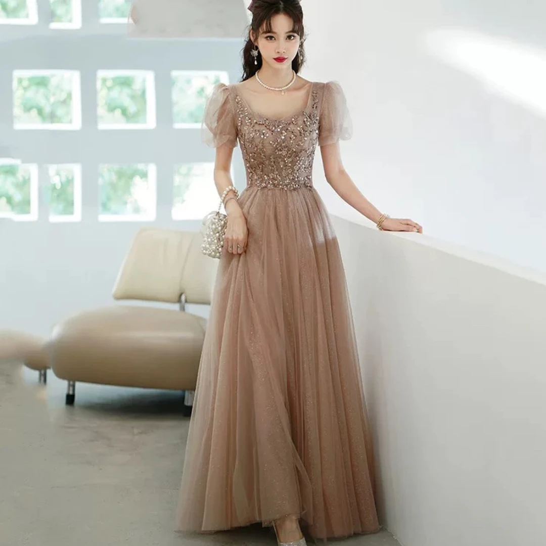 直播链接断码特价轻奢高端晚礼服气质名媛演出公主生日主持成人礼