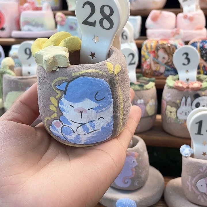 花盆28…….手工手绘花盆