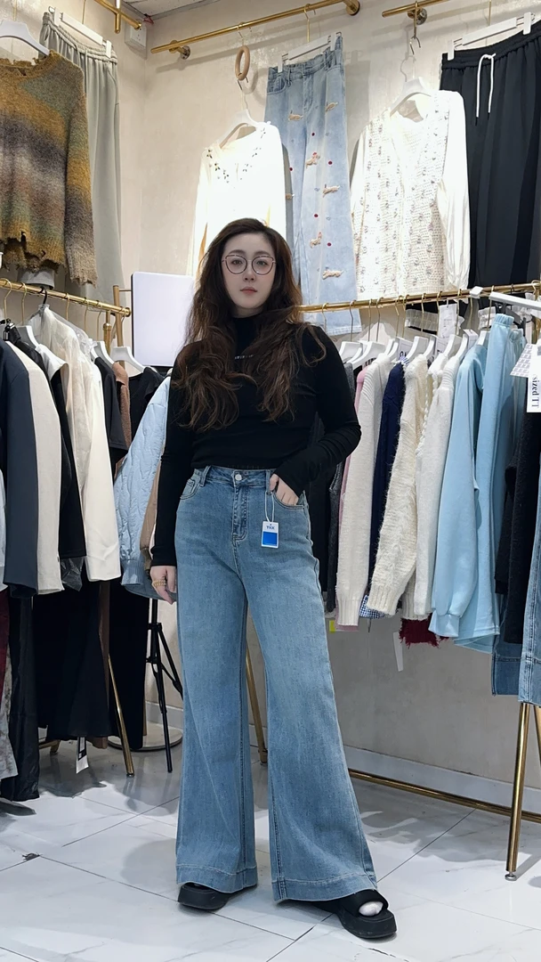 秋季休闲百搭牛仔裤cs集合女装链接显瘦穿搭王妃裤