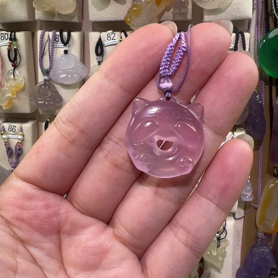 玛瑙/玉髓未镶嵌吊坠(赠链)