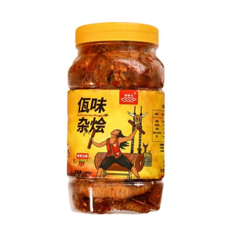 西盟顺丰正宗佤味牛皮大杂烩麻辣菜根云南特产鸡爪网红和即食罐装