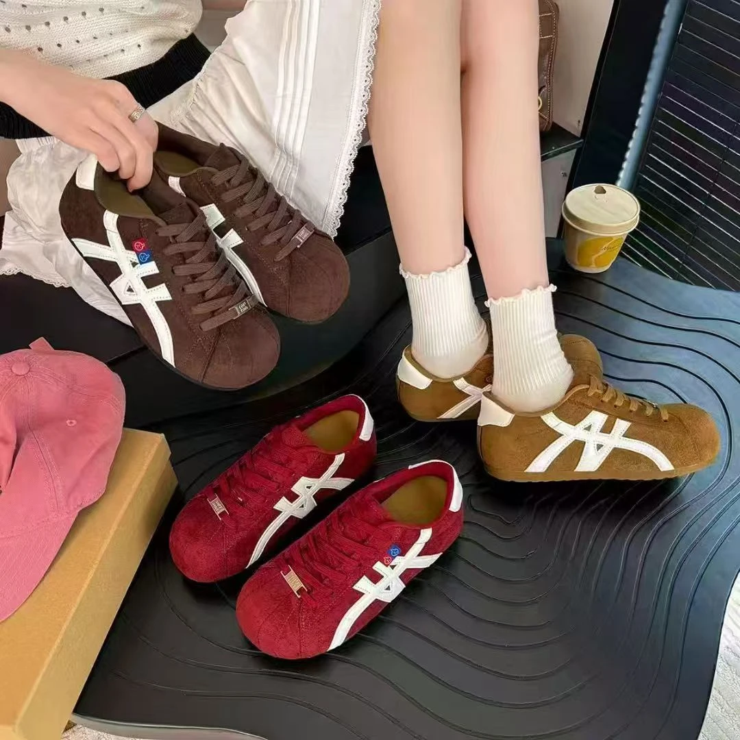 复古风德训鞋2025秋冬新款绒面显脚小通勤炸街必备女鞋5807