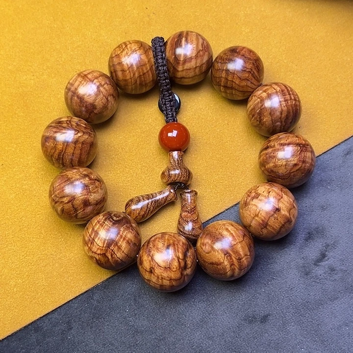 手串/手链黄花梨/降香黄檀2.0黄金底水波高货