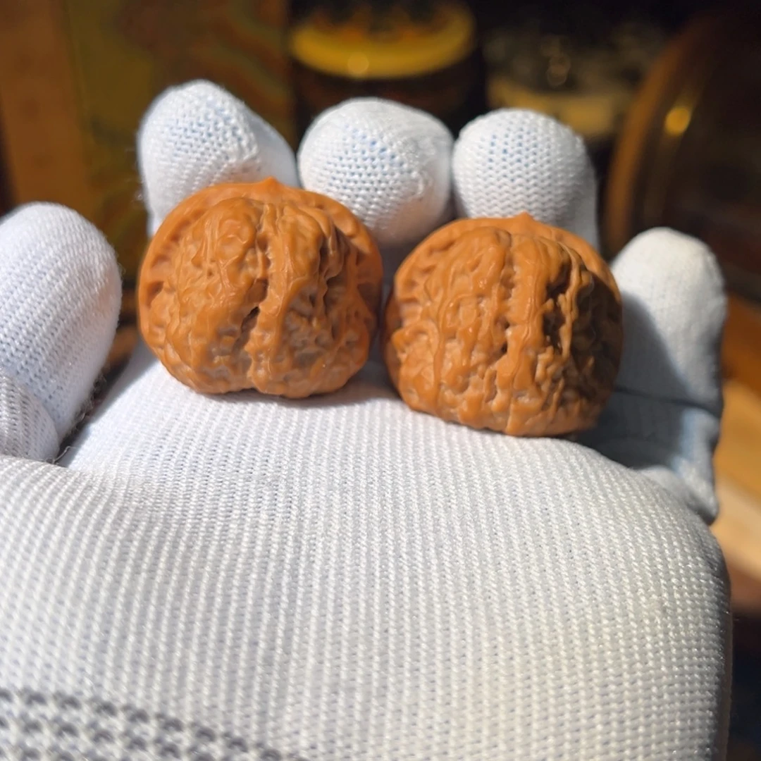 把件文玩核桃怀柔天意神珠蛤蟆头32