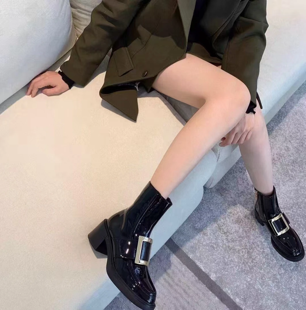 未使用 Roger Vivier/罗杰·维威耶 /六六/罗杰维维亚 女短靴