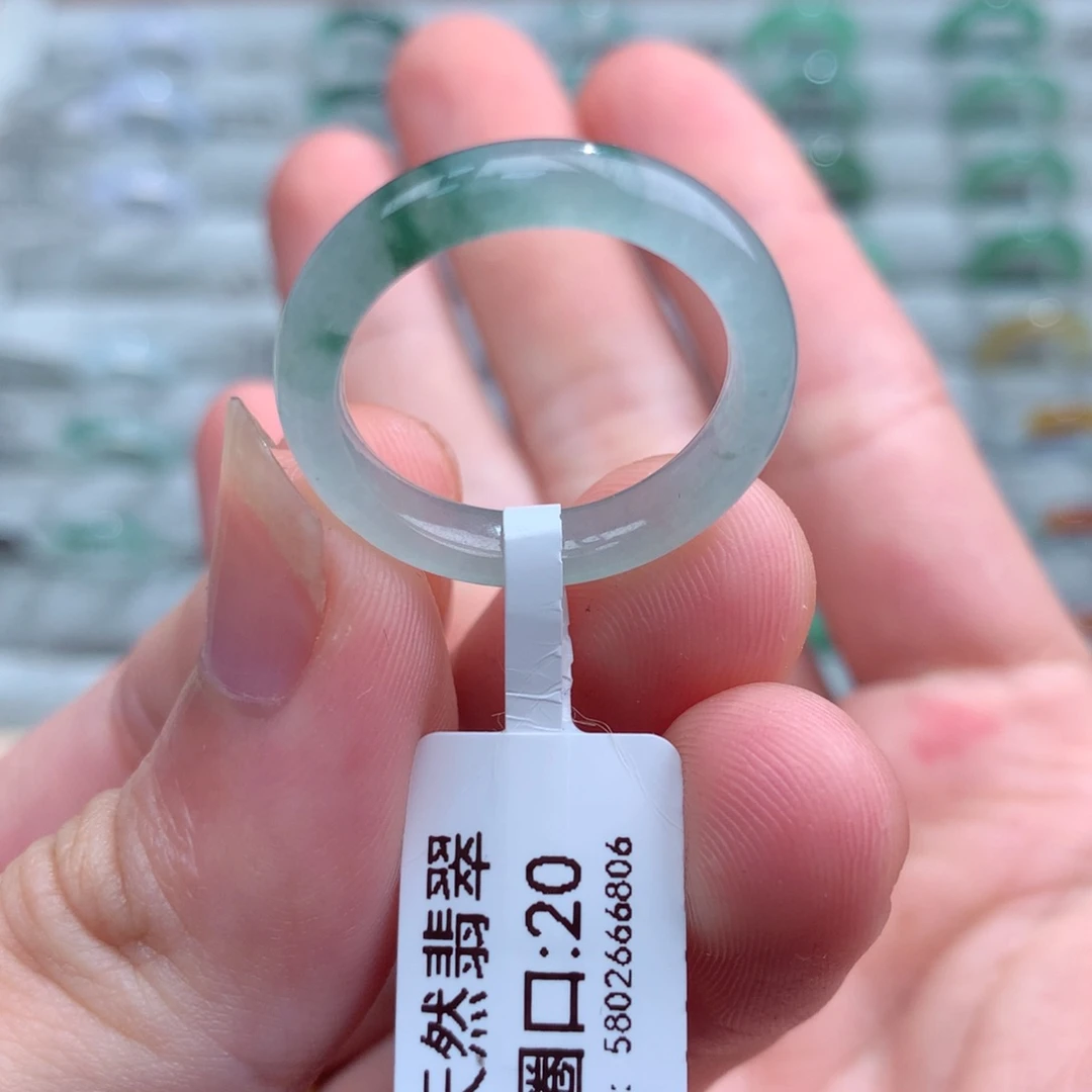 翡翠戒指未镶嵌天然