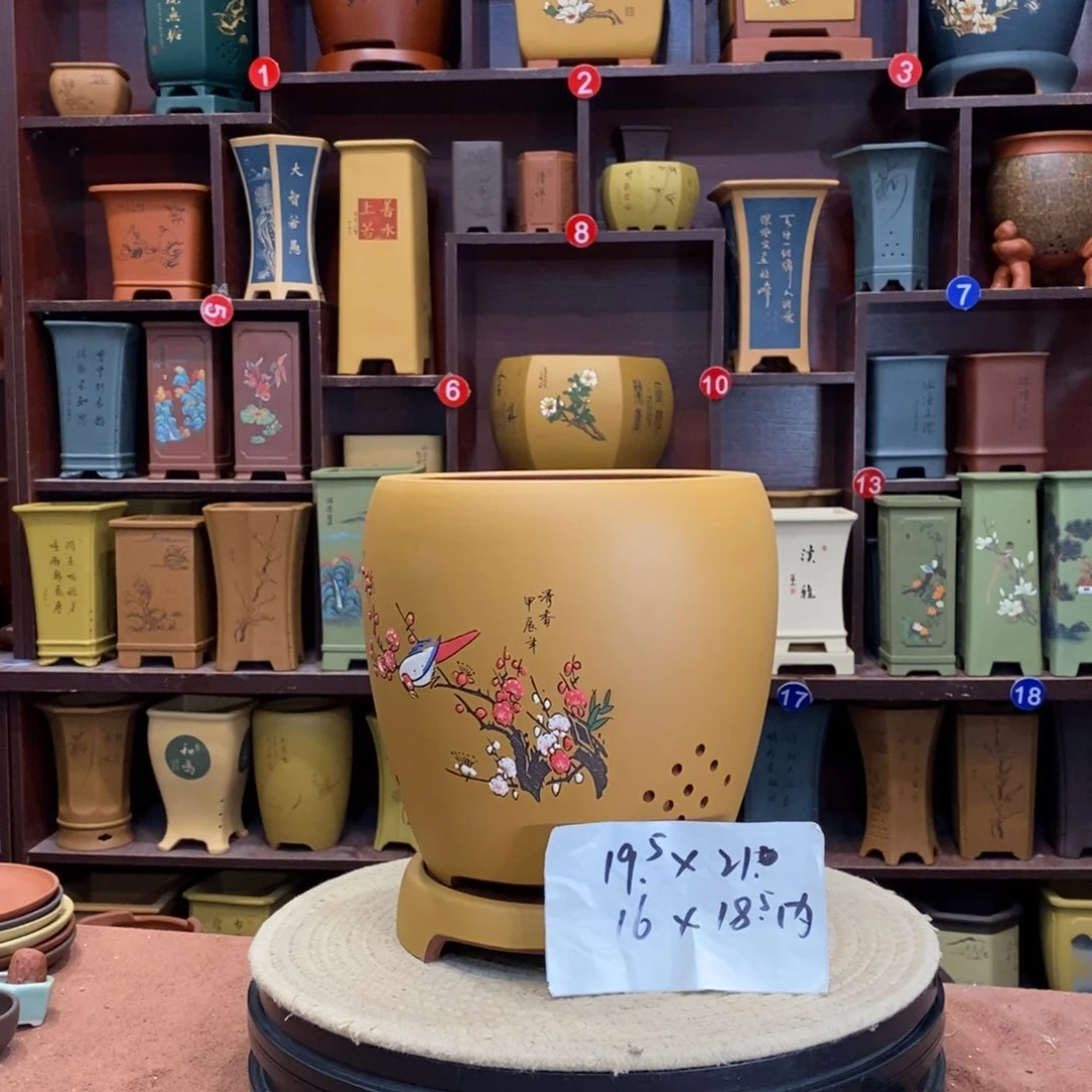 紫砂花盆紫砂花盆