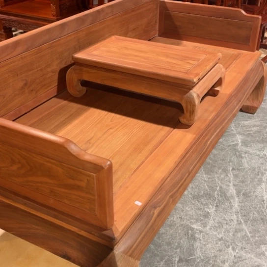 否***来花梨木类案台缅甸花梨木罗汉床