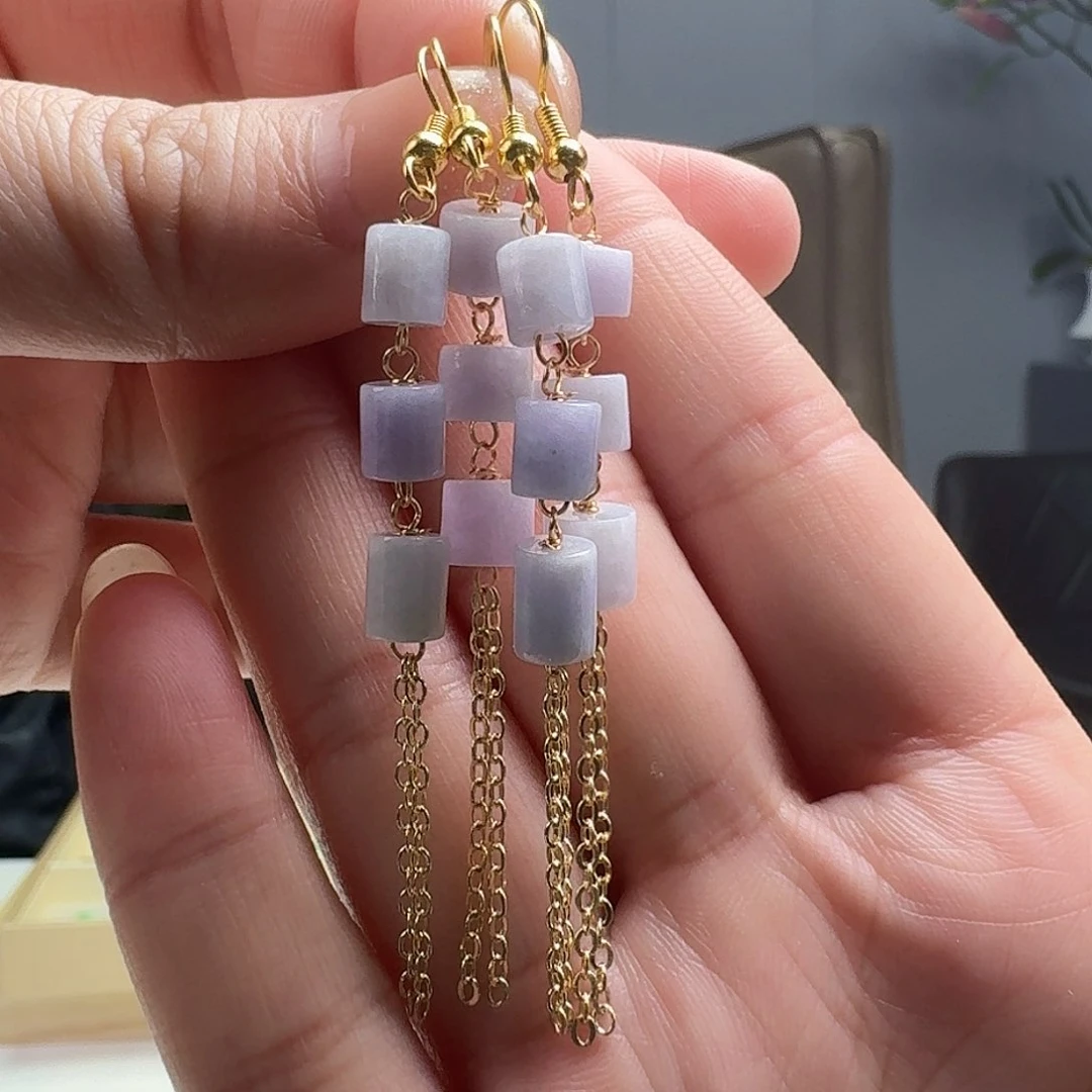 翡翠耳饰银S925镶嵌多样性发货其一