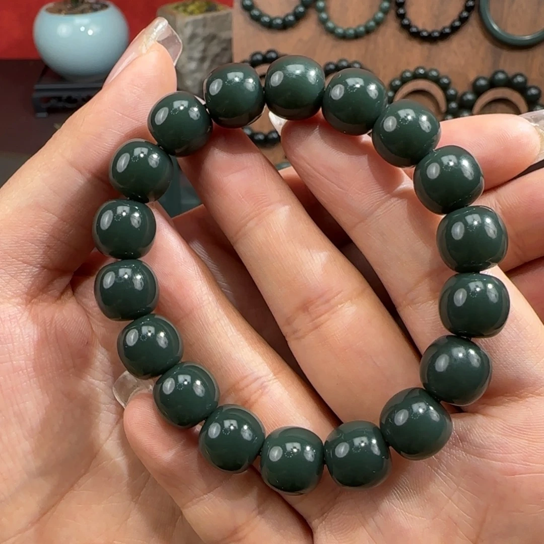 *****和田玉（青玉）未镶嵌手链