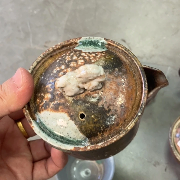 柴烧杯子宝瓶大放漏。