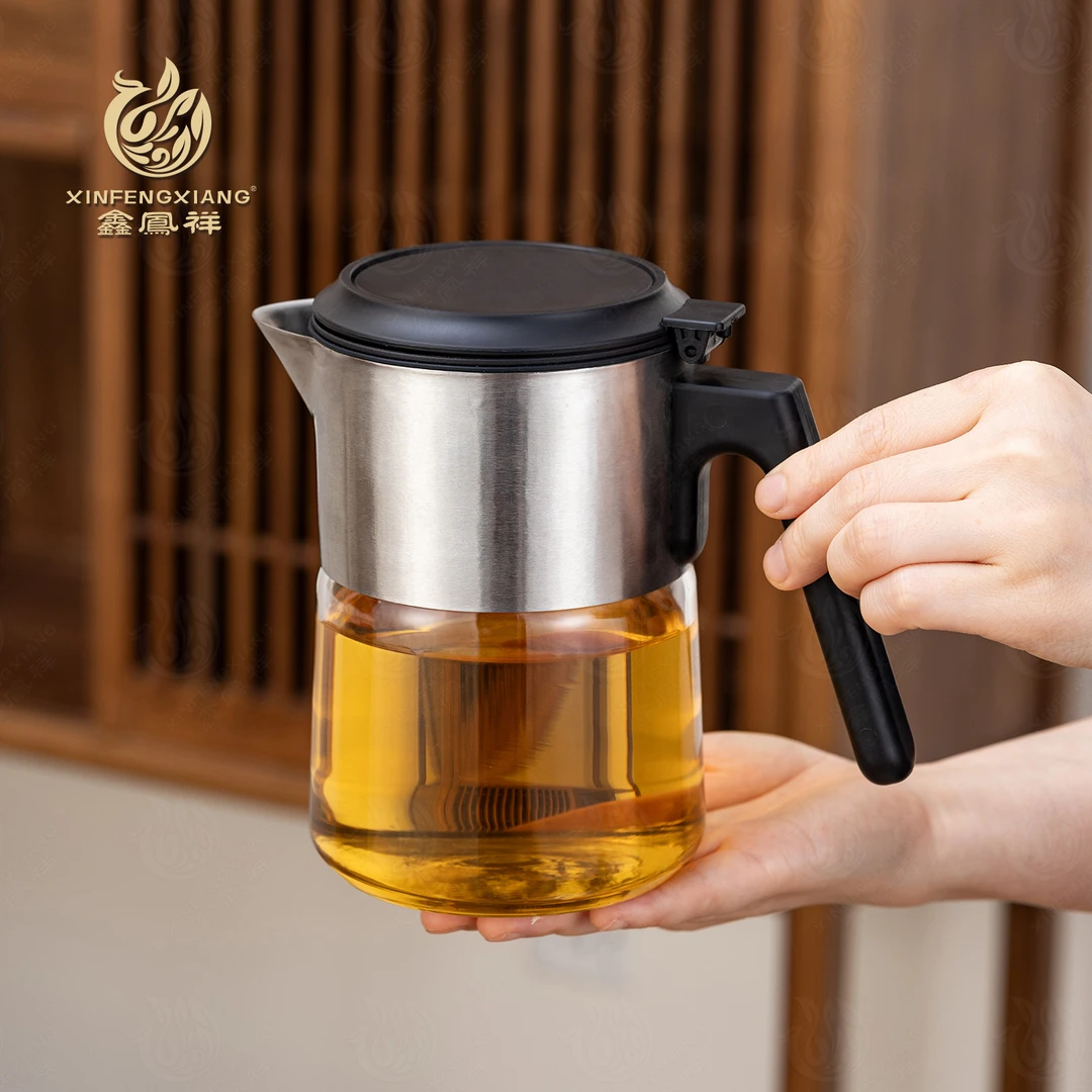 飘逸杯泡茶壶过滤冲茶器家用茶壶茶水一键分离茶具滤茶玻璃泡茶杯