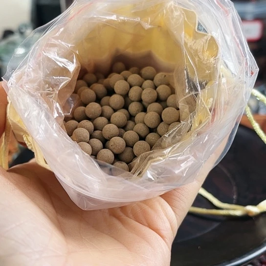泥塑木犀桂花香瑕疵无孔珠50克