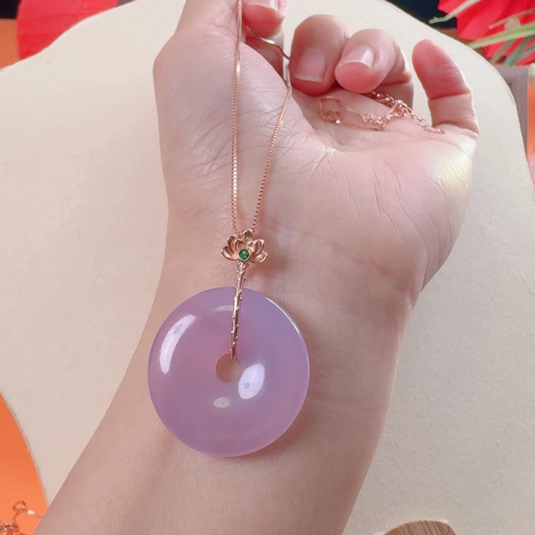 玛瑙/玉髓颈饰银S925镶嵌燕*孃