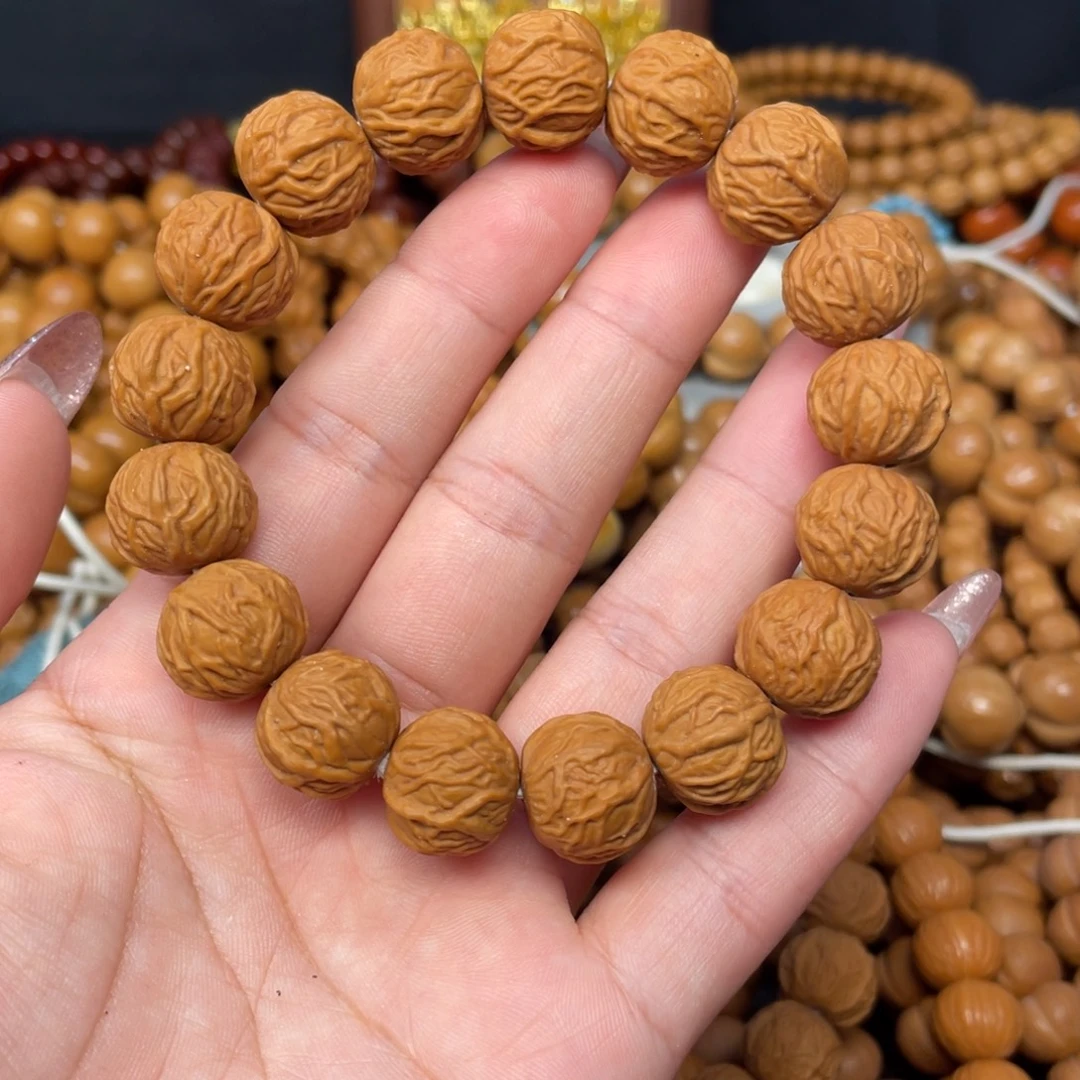 花***天手串猴头核桃微瑕大毒液手串
