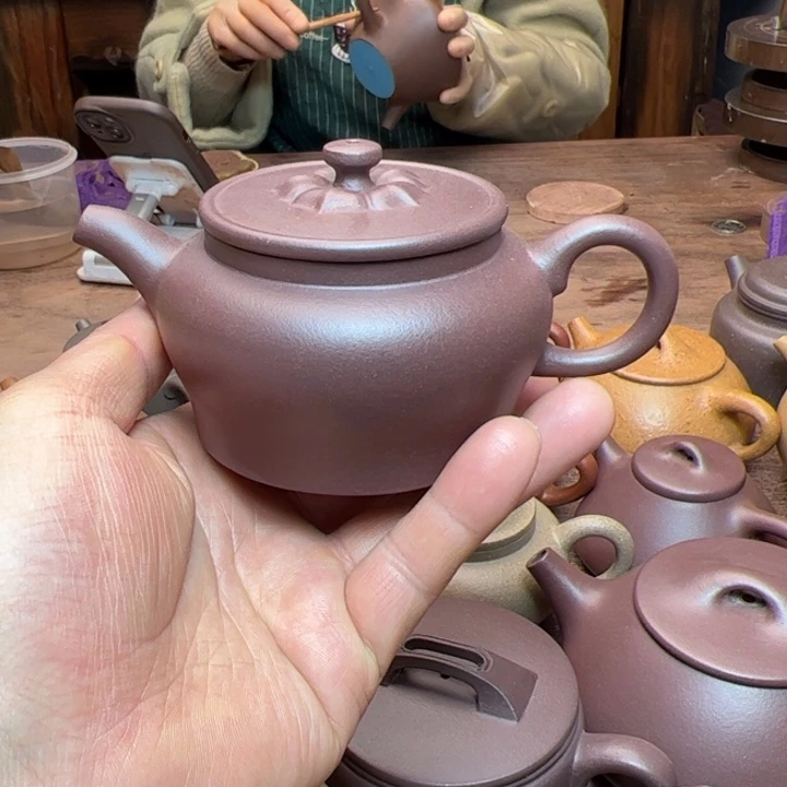 底槽青茶壶底槽清泥半手精工制作柿园如意200c c