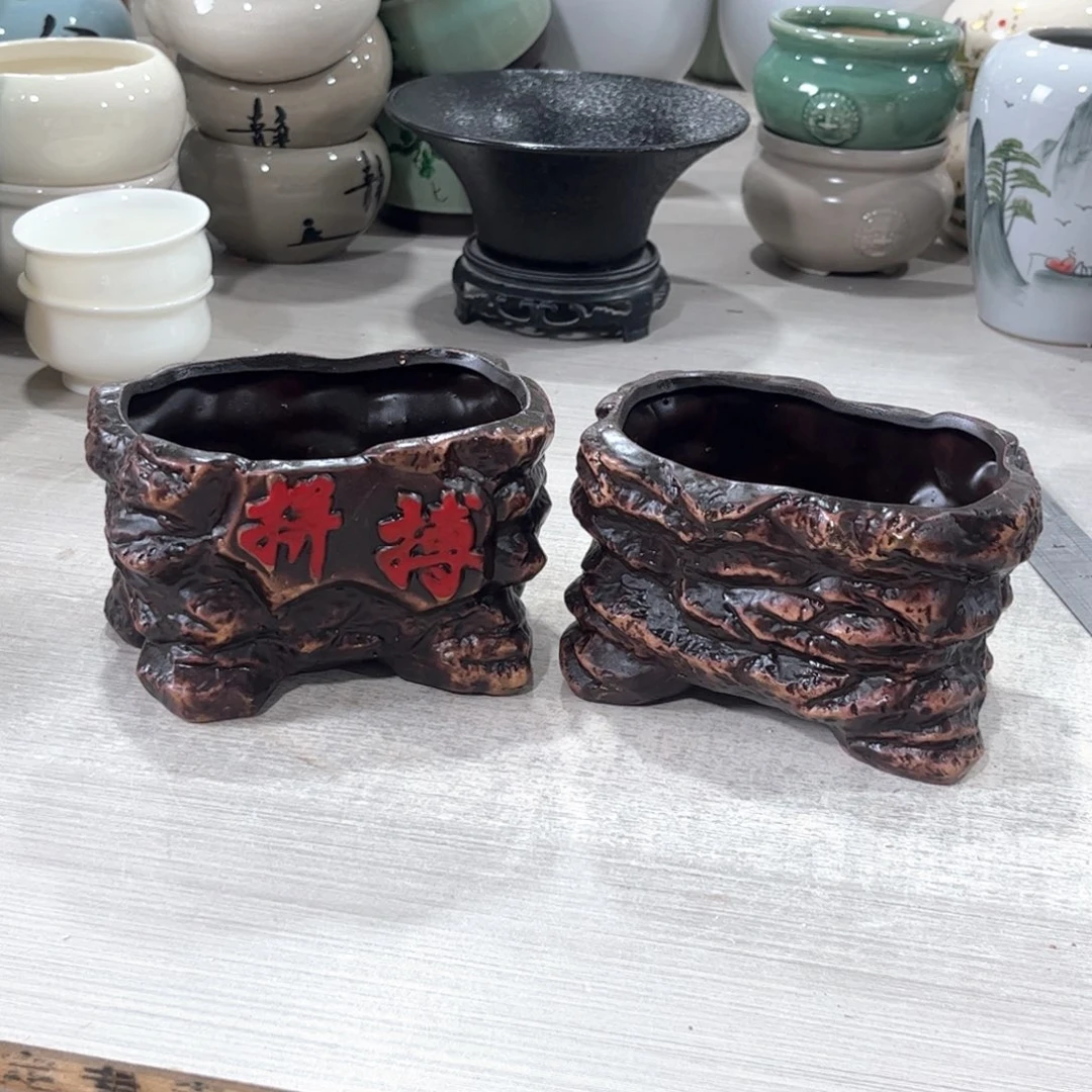 口径   12*8*8陶瓷绿植多肉微瑕花盆