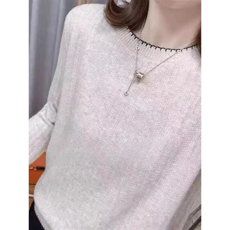 （女装）8364 秋冬圆领打底衫时尚上衣针织毛针织衫