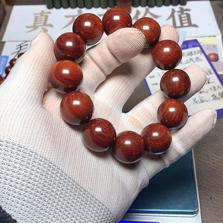 檀香紫檀（小叶紫檀）手串/手链一***鲤20 12颗高密