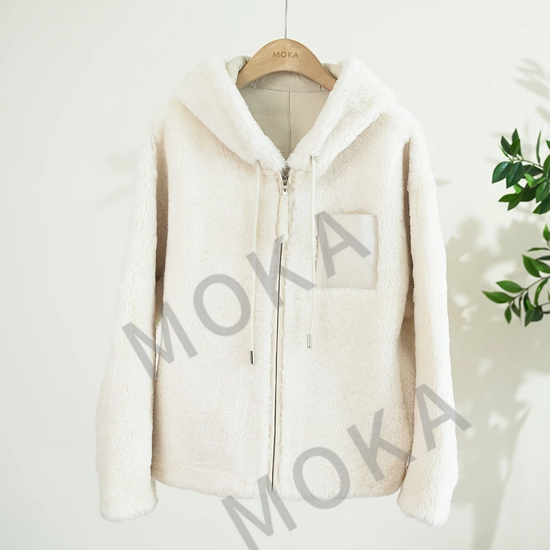 西班牙进口Lagoon AA级美利奴皮毛一体女士外套（241688）2372