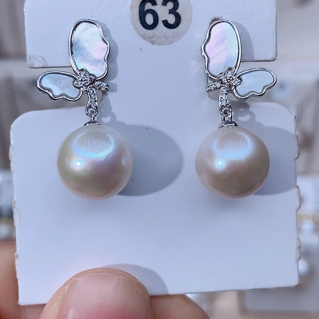 颈饰银S925镶嵌淡水珍珠