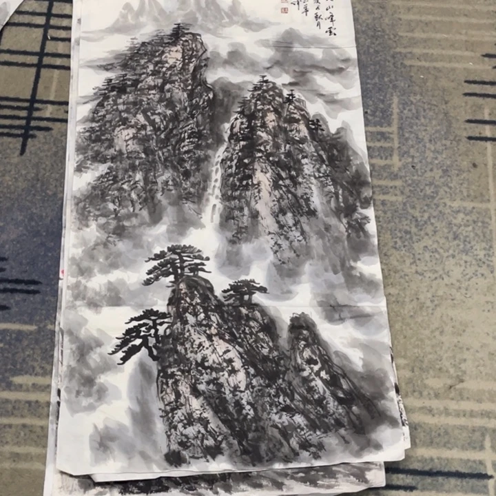 国画啊*?三尺作品山水五111111