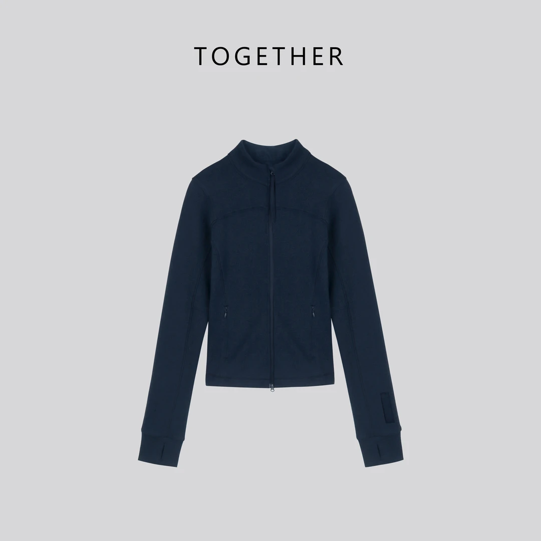 【Together】 · 拉索 · 秋冬季拉链休闲百搭纯色立领外套#71571